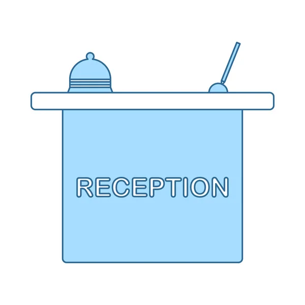 Hotel Receptie pictogram — Stockvector