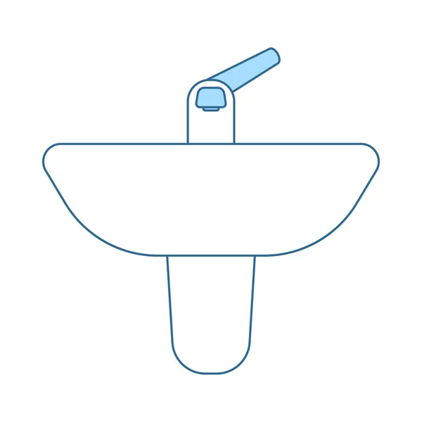 Icono de lavabo — Vector de stock