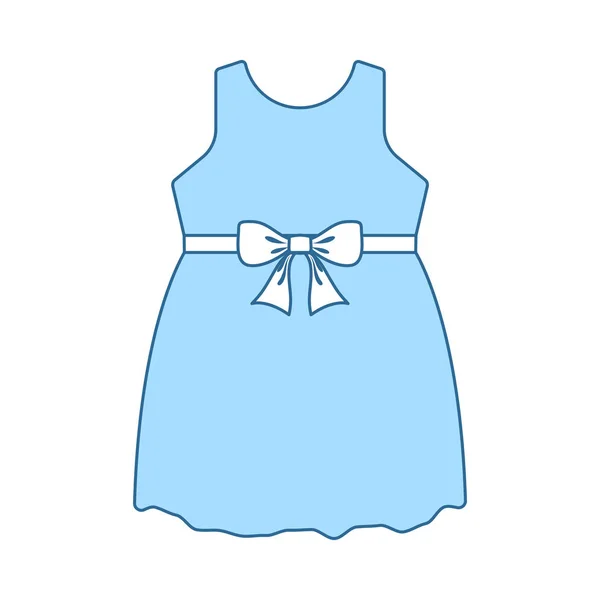 Baby Girl Dress Icon — Stock Vector