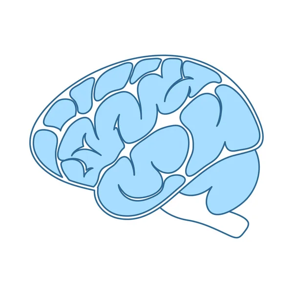 Beyin Simgesi — Stok Vektör