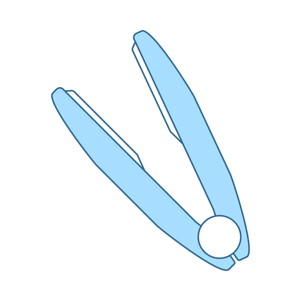 Hair straightener pictogram — Stockvector