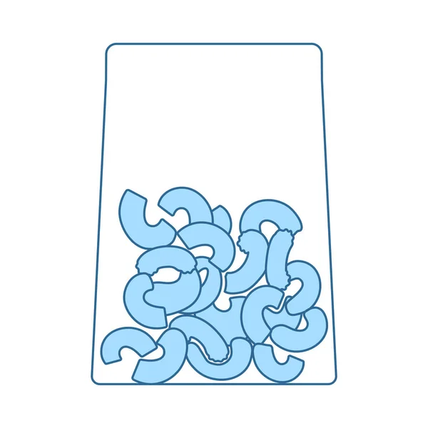 Icône du paquet Macaroni — Image vectorielle