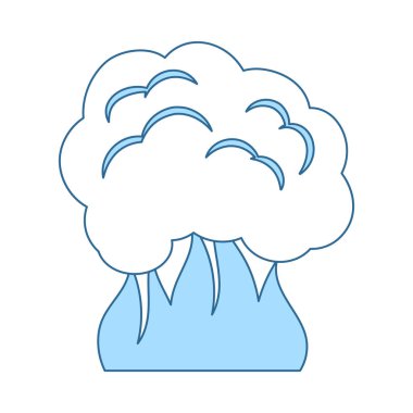 Yangın ve duman simgesi