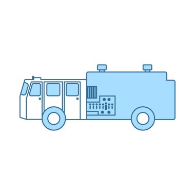 Yangın Servisi kamyon simgesini