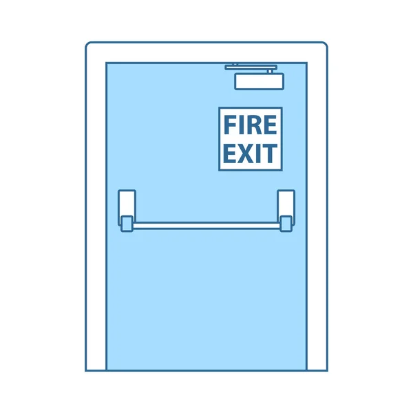 Icône porte de sortie incendie — Image vectorielle