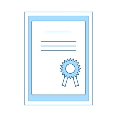 Cam kutsal kişilerin resmi altında sertifika