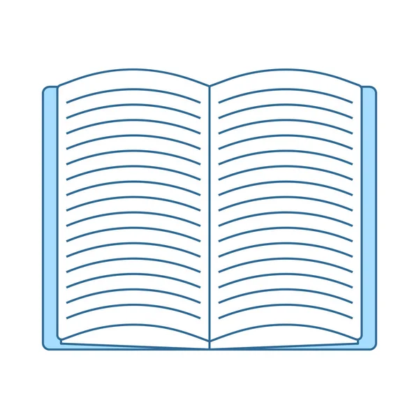 Öppen bok ikon — Stock vektor