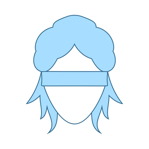 Icono de cabeza Femida — Archivo Imágenes Vectoriales