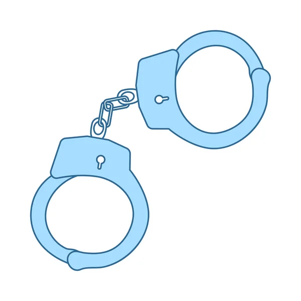 Εικονίδιο handcuff για αστυνομία — Διανυσματικό Αρχείο