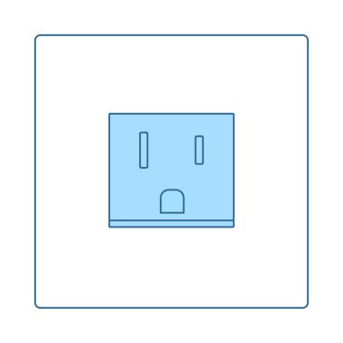 ABD elektrik soketi simgesi