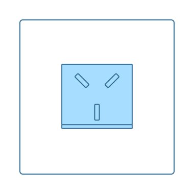 İsrail elektrik soketi simgesi