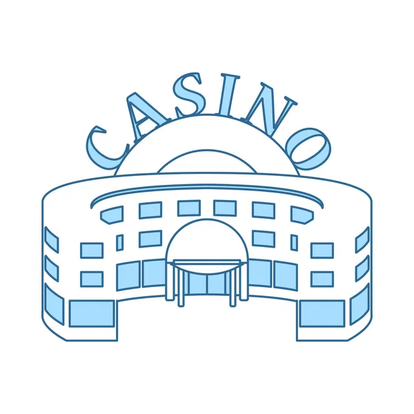 Het icoon van Casino gebouw — Stockvector