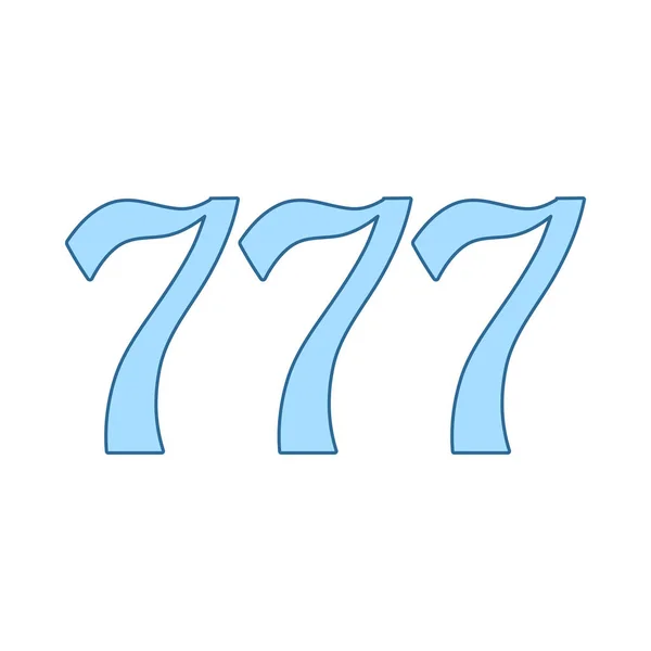 Ikona 777 — Wektor stockowy