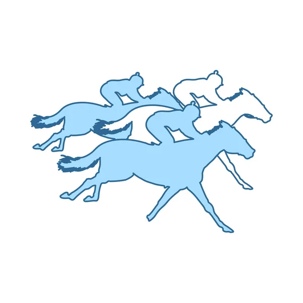 Ikone des Pferdereitens — Stockvektor