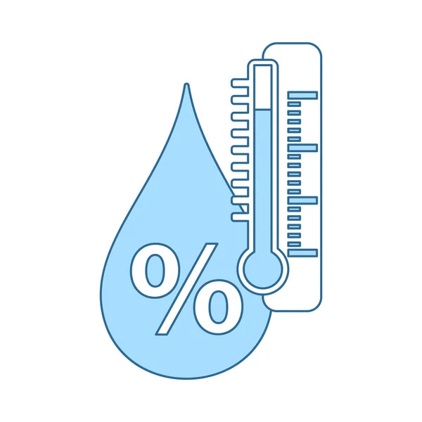 Vochtigheid pictogram — Stockvector