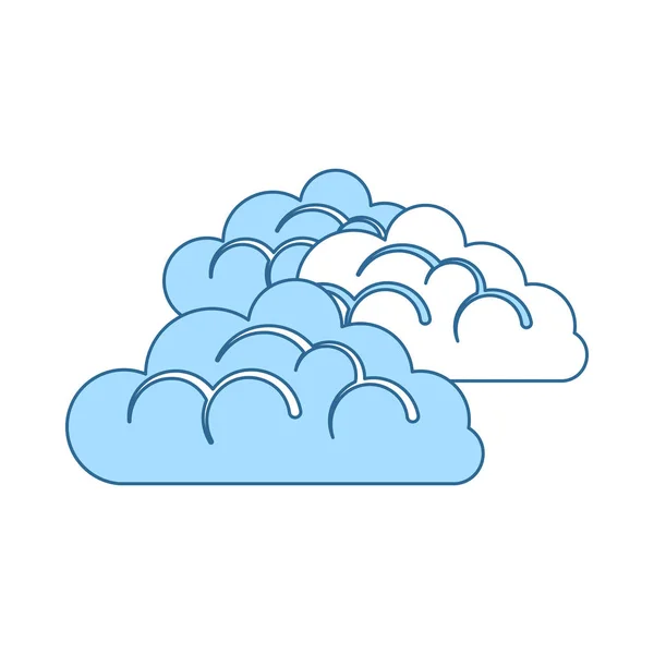 Cloudy Icon — Stock Vector