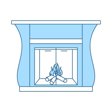 Şömine kapılar simgesiyle