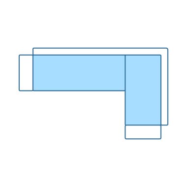 Köşe kanepe simgesi