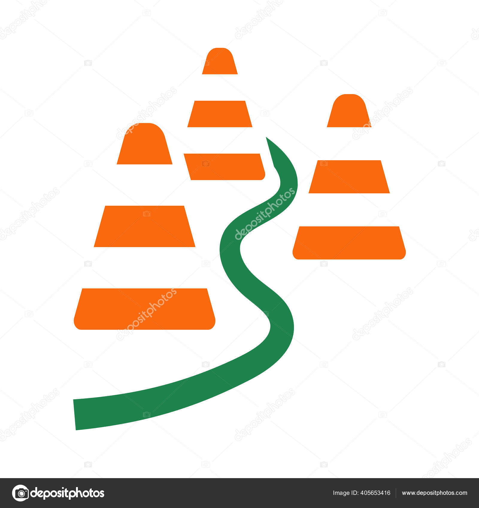 flat training cones