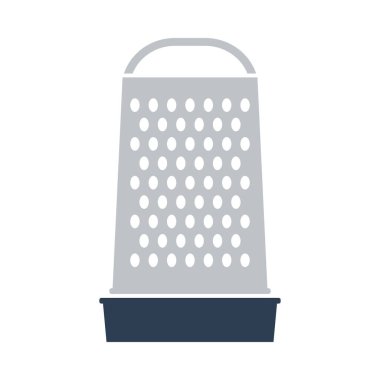 Mutfak Izgara Simgesi. Düz Renk Tasarımı. Vektör İllüstrasyonu.