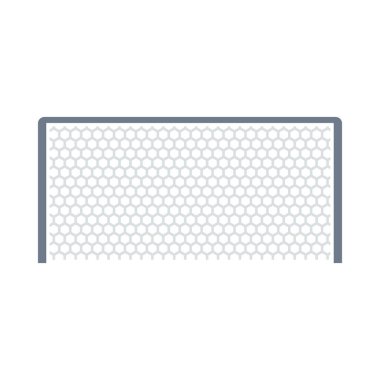 Futbol Kapısı Simgesi. Düz Renk Tasarımı. Vektör İllüstrasyonu.