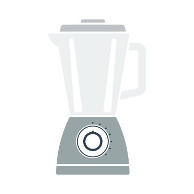 Mutfak Blender Simgesi. Düz Renk Tasarımı. Vektör İllüstrasyonu.