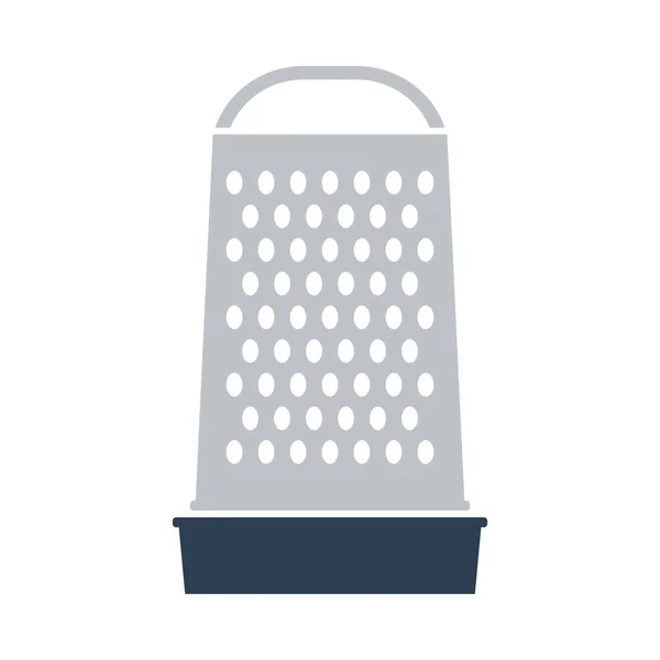 Kitchen Grater Icon Flat Color Design Vector Illustration — Stock Vector