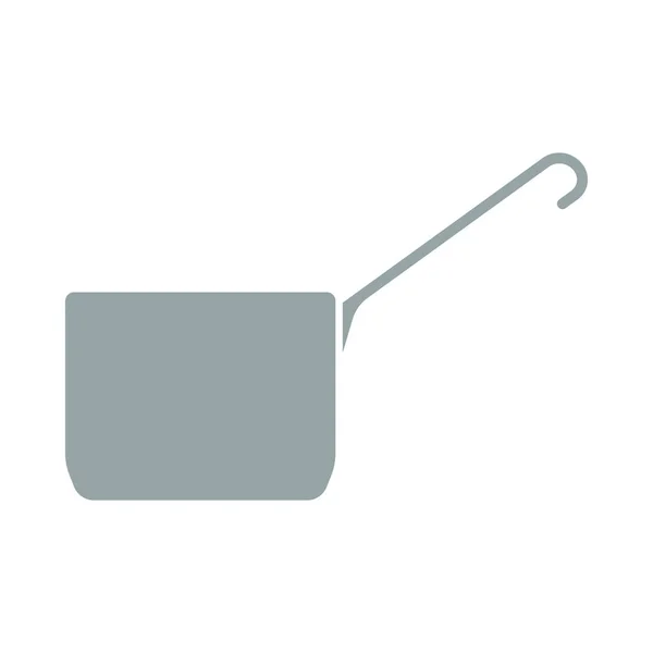 Kitchen Pan Icon Vorhanden Flache Farbgestaltung Vektorillustration — Stockvektor