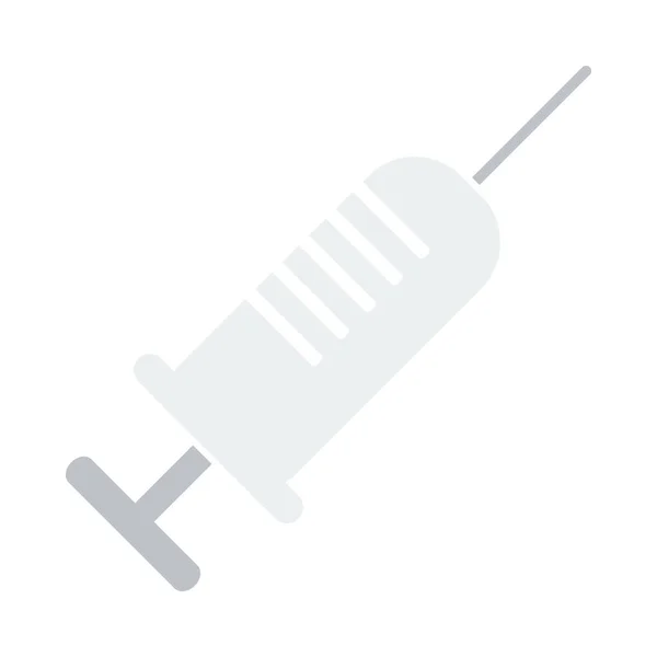 Syringe Icon Flat Color Design Vector Illustration — Stock Vector