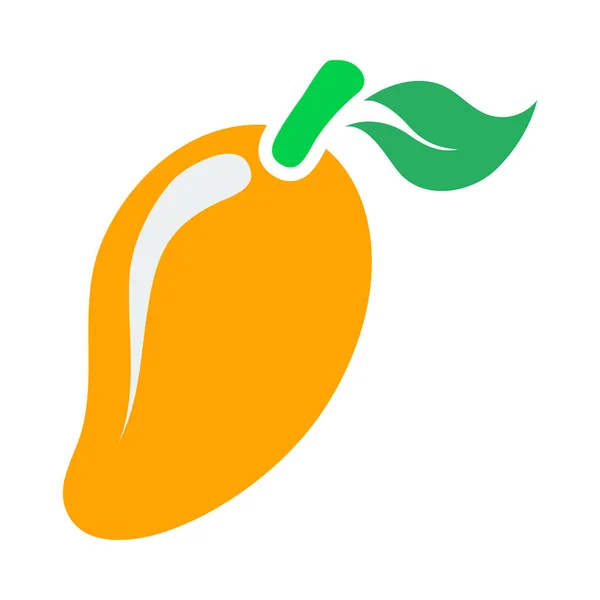Ikona Mango Płaski Projekt Kolorów Ilustracja Wektora — Wektor stockowy