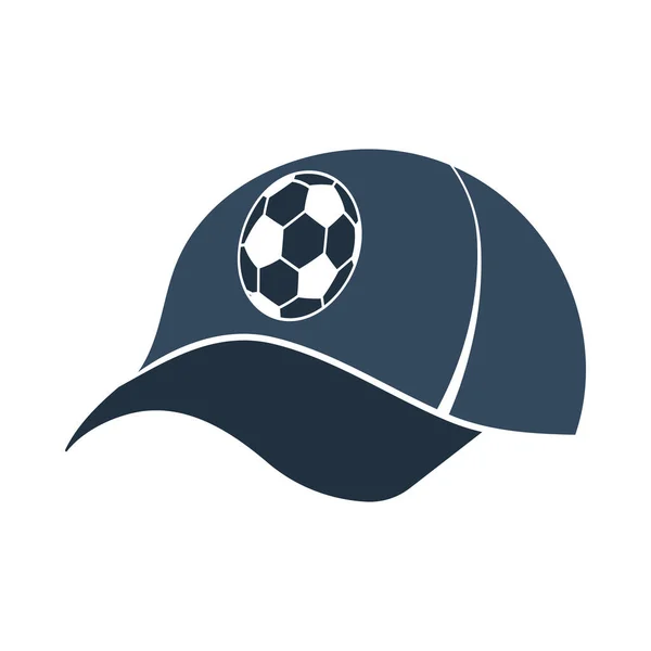 Fãs Futebol Cap Icon Design Cor Plana Ilustração Vetorial —  Vetores de Stock