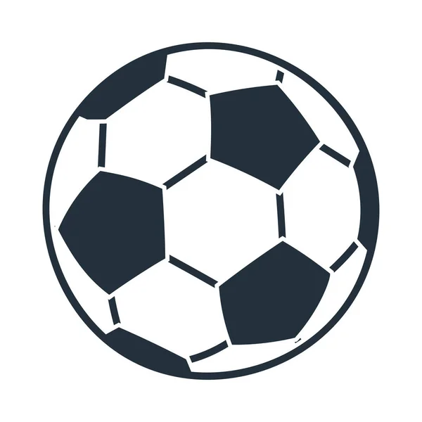 サッカーボールアイコン フラットカラーデザイン ベクターイラスト — ストックベクタ