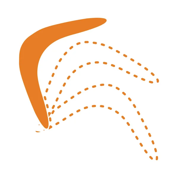 Ikonen Från Boomerang Platt Färgdesign Vektor Illustration — Stock vektor