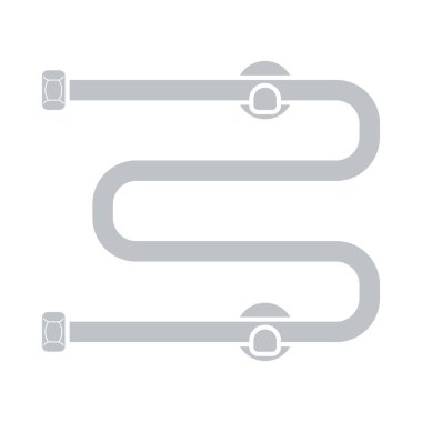 Havlu Kurutma Simgesi. Düz Renk Tasarımı. Vektör İllüstrasyonu.