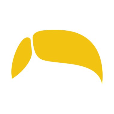 Erkek Kuaför Simgesi. Düz Renk Tasarımı. Vektör İllüstrasyonu.