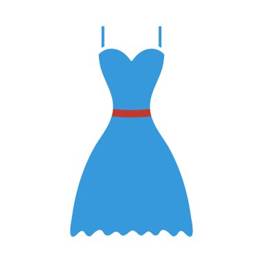 Simgeyi Giydir. Düz Renk Tasarımı. Vektör İllüstrasyonu.