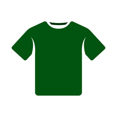 Tişört Simgesi. Düz Renk Tasarımı. Vektör İllüstrasyonu.