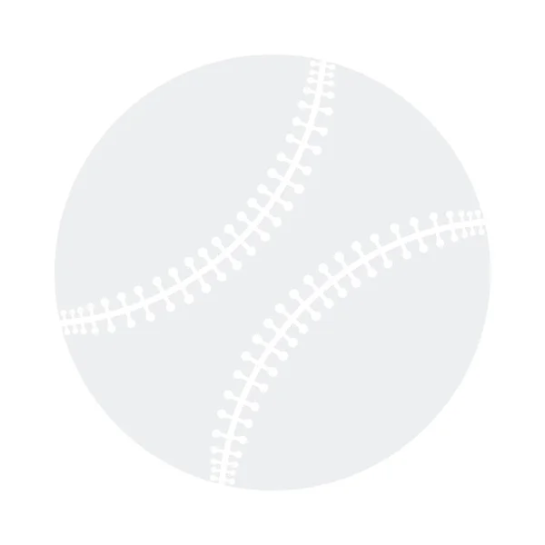 Icône Balle Baseball Conception Couleur Plate Illustration Vectorielle — Image vectorielle