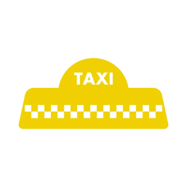 Ikona Dachu Taksówki Płaski Projekt Kolorów Ilustracja Wektora — Wektor stockowy