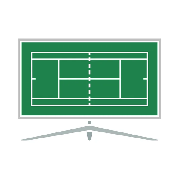 Tennis Traduction Icône Conception Couleur Plate Illustration Vectorielle — Image vectorielle