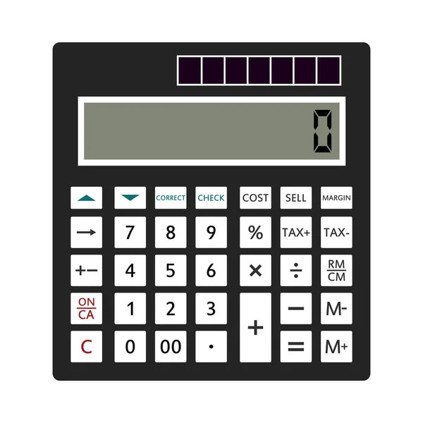 Calculadora Estadística Icono Diseño Color Plano Ilustración Vectorial — Vector de stock