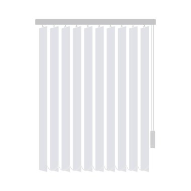 Ofis Dikey Körlüğü Simgesi. Düz Renk Tasarımı. Vektör İllüstrasyonu.