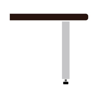 Masa Konsolu Simgesi Brifingi. Düz Renk Tasarımı. Vektör İllüstrasyonu.