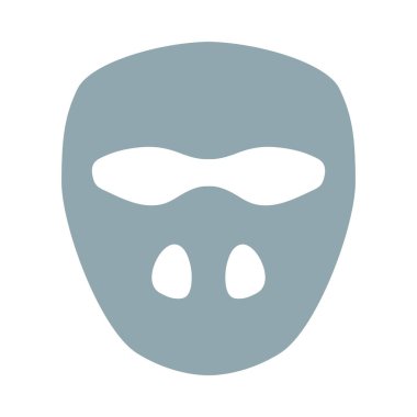 Kriket Kaskı Simgesi. Düz Renk Tasarımı. Vektör İllüstrasyonu.