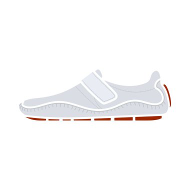 Moccasin Simgesi. Düz Renk Tasarımı. Vektör İllüstrasyonu.