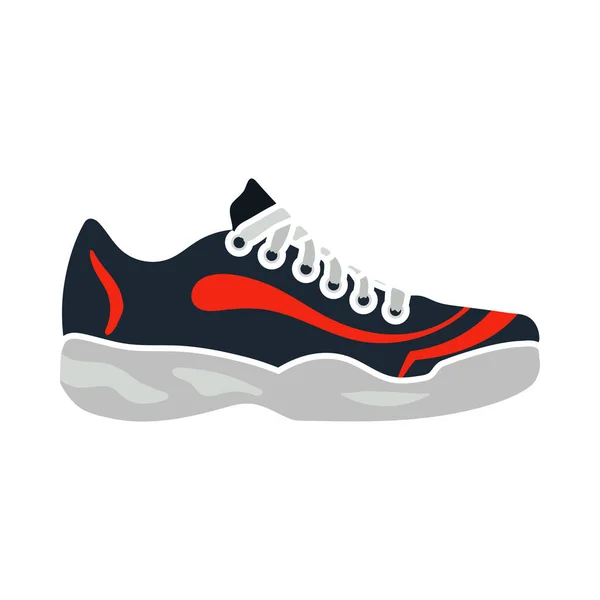 Sneaker Icon Design Colori Piatti Illustrazione Vettoriale — Vettoriale Stock
