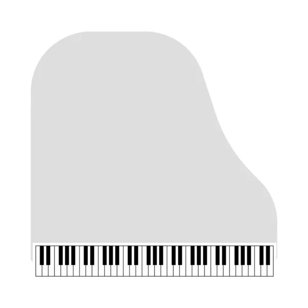 Εικονίδιο Μεγάλου Πιάνου Επίπεδη Σχεδίαση Χρωμάτων Εικονογράφηση Διανύσματος — Διανυσματικό Αρχείο