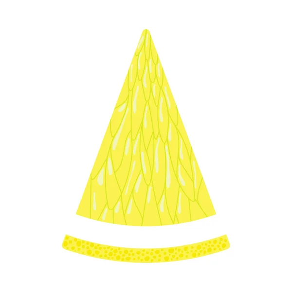 Ikone Der Zitrone Farben Flache Farbgestaltung Vektorillustration — Stockvektor