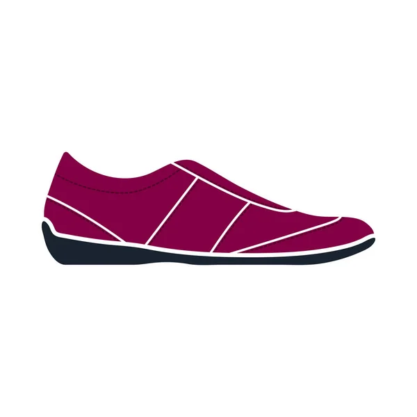 Ikon Sepatu Kasual Rancangan Warna Rata Ilustrasi Vektor - Stok Vektor
