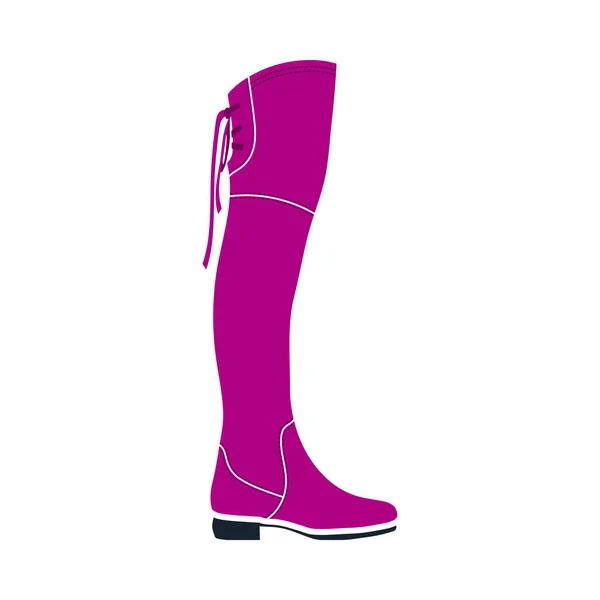 Hessian Boots Icon Plochý Design Vektorová Ilustrace — Stockový vektor